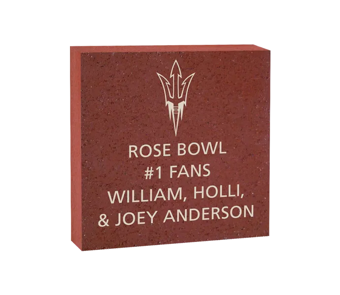 [ROSE 8X8 LOGO BRICK] 8x8 Arizona State University Logo Brick (Paver)
