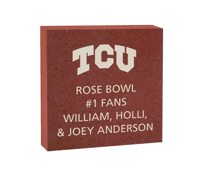 [ROSE 8X8 LOGO BRICK] 8x8 Texas Christian University Logo Brick (Paver)