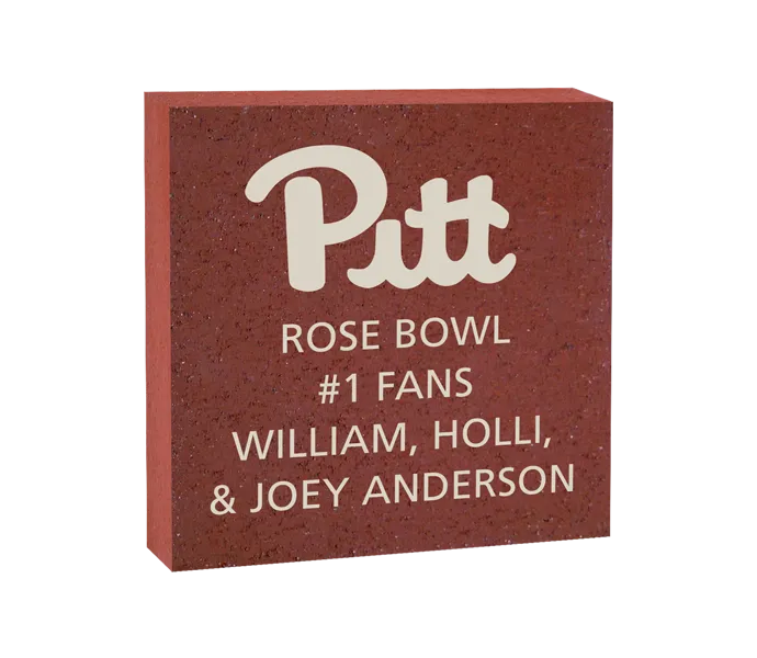 [ROSE 8X8 LOGO BRICK] 8x8 University of Pittsburgh Logo Brick (Paver)