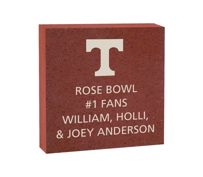 [ROSE 8X8 LOGO BRICK] 8x8 University of Tennessee Knoxville Logo Brick (Paver)