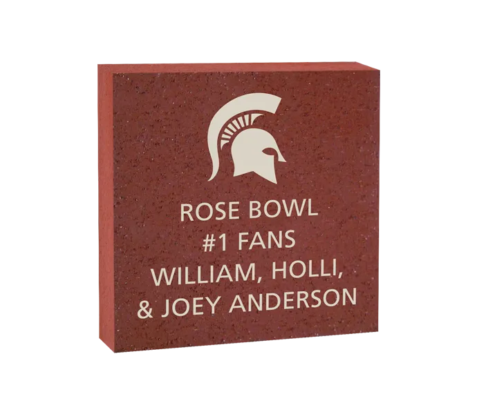 [ROSE 8X8 LOGO BRICK] 8x8 Michigan State University Logo Brick (Paver)