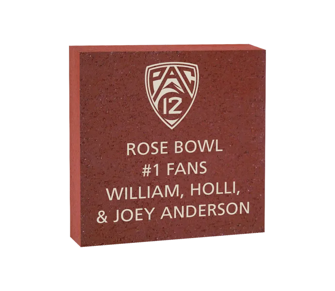 [ROSE 8X8 LOGO BRICK] 8x8 Pac-12 Logo Brick (Paver)