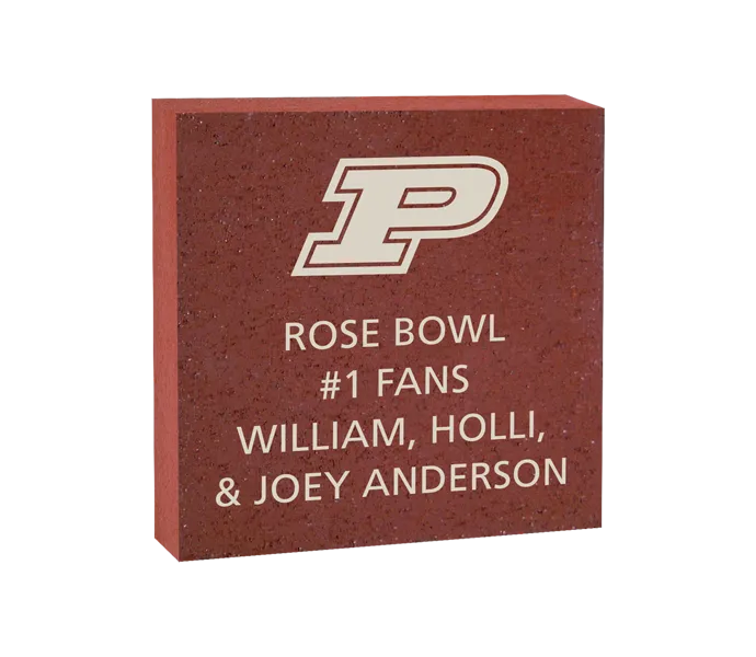 [ROSE 8X8 LOGO BRICK] 8x8 Purdue University Logo Brick (Paver)