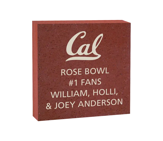 [ROSE 8X8 LOGO BRICK] 8x8 University of California Berkeley Logo Brick (Paver)