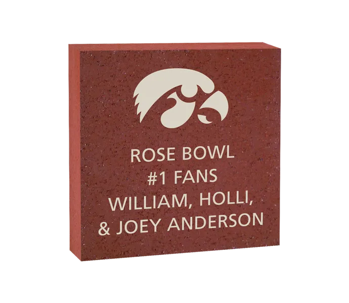 [ROSE 8X8 LOGO BRICK] 8x8 University of Iowa Logo Brick (Paver)