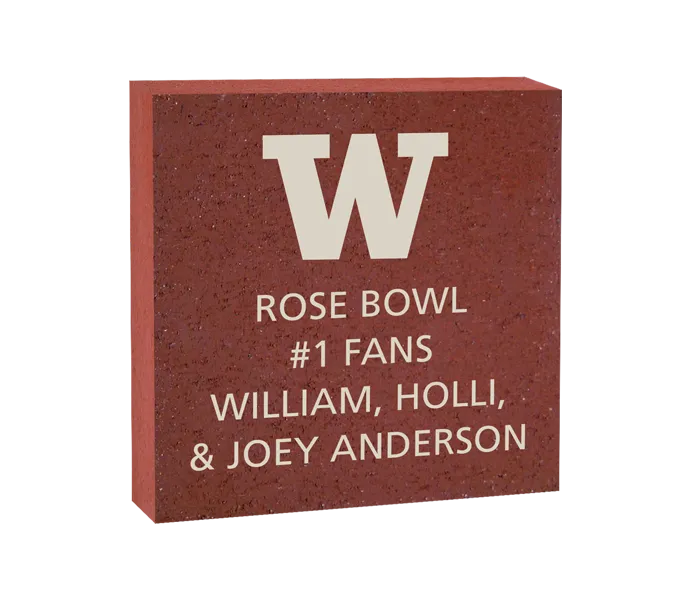 [ROSE 8X8 LOGO BRICK] 8x8 University of Washington Logo Brick (Paver)