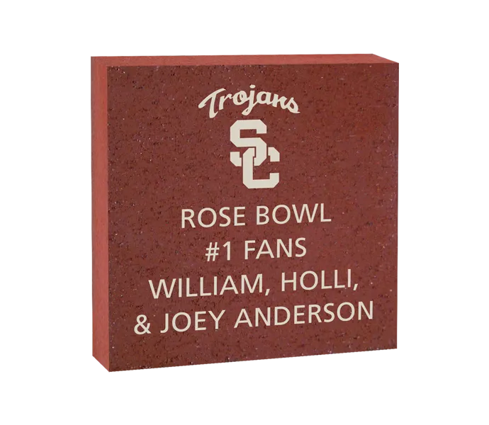 [ROSE 8X8 LOGO BRICK] 8x8 USC Logo Brick (Paver)