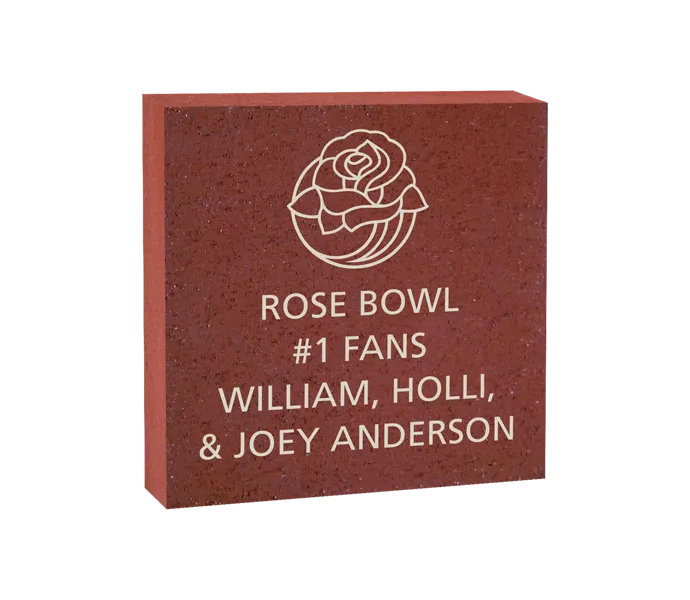 [ROSE 8X8 LOGO BRICK] 8x8 Rose Bowl Stadium Logo Brick (Paver)