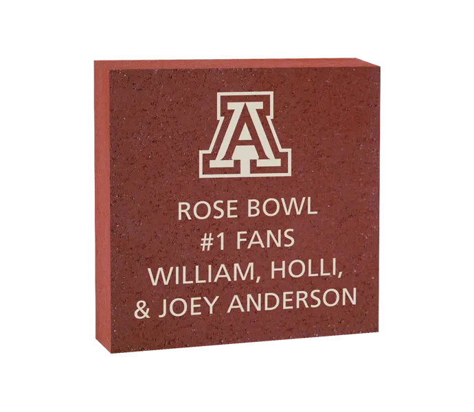 [ROSE 8X8 LOGO BRICK] 8x8 University of Arizona Logo Brick (Paver)