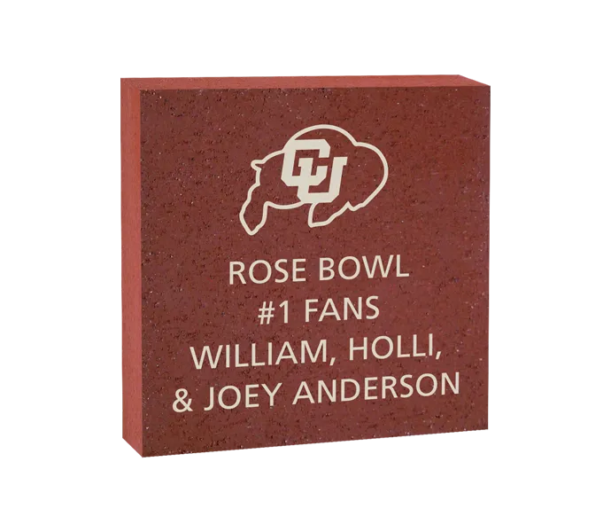 [ROSE 8X8 LOGO BRICK] 8x8 University of Colorado Logo Brick (Paver)