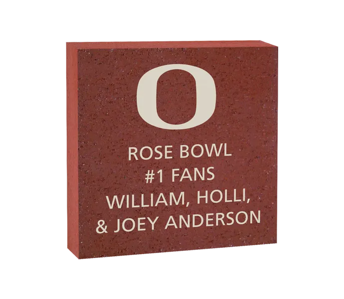 [ROSE 8X8 LOGO BRICK] 8x8 University of Oregon Logo Brick (Paver)