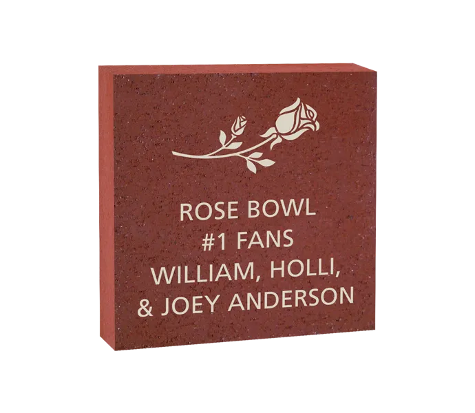 [ROSE 8X8 LOGO BRICK] 8x8 Tournament of Roses Logo Brick (Paver)